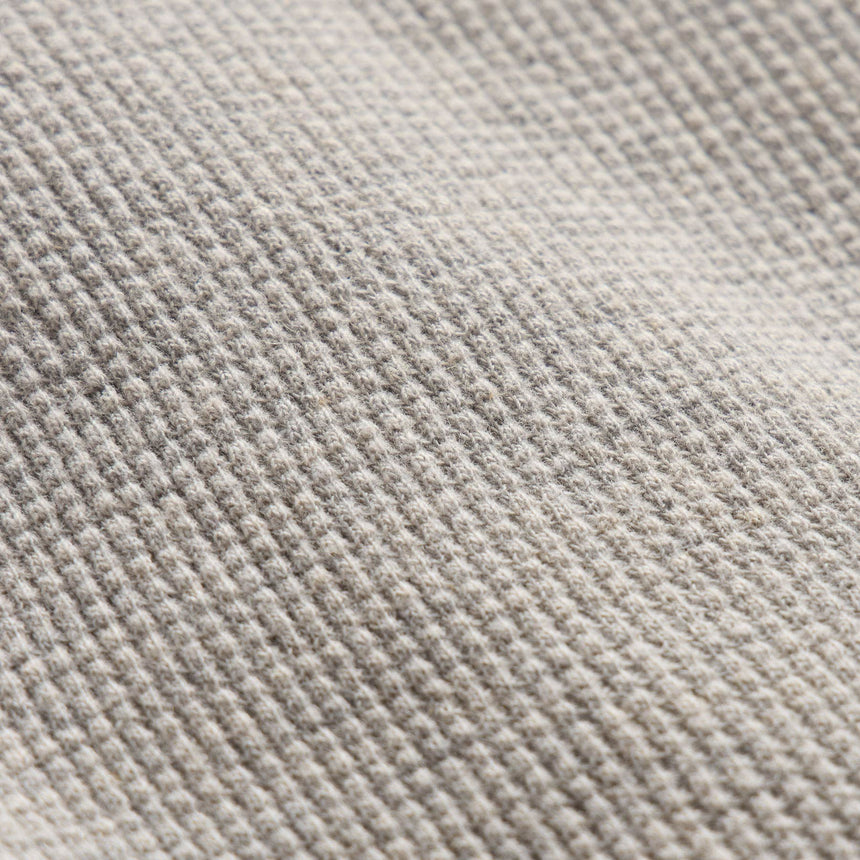 Cotton Linen Thermal Henley in Heather Fog | James Perse Los Angeles