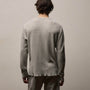 Cotton Linen Thermal Henley in Heather Fog | James Perse Los Angeles
