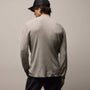 Cotton Linen Thermal Crew in Heather Fog | James Perse Los Angeles