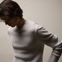 Cotton Linen Thermal Crew in White | James Perse Los Angeles