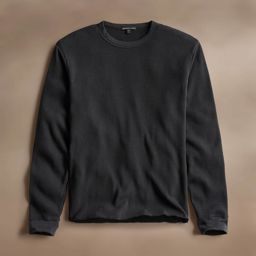 Mrcrzd Lts Mirco Thrml Long Sleeve Crew in Magma | James Perse Los Angeles