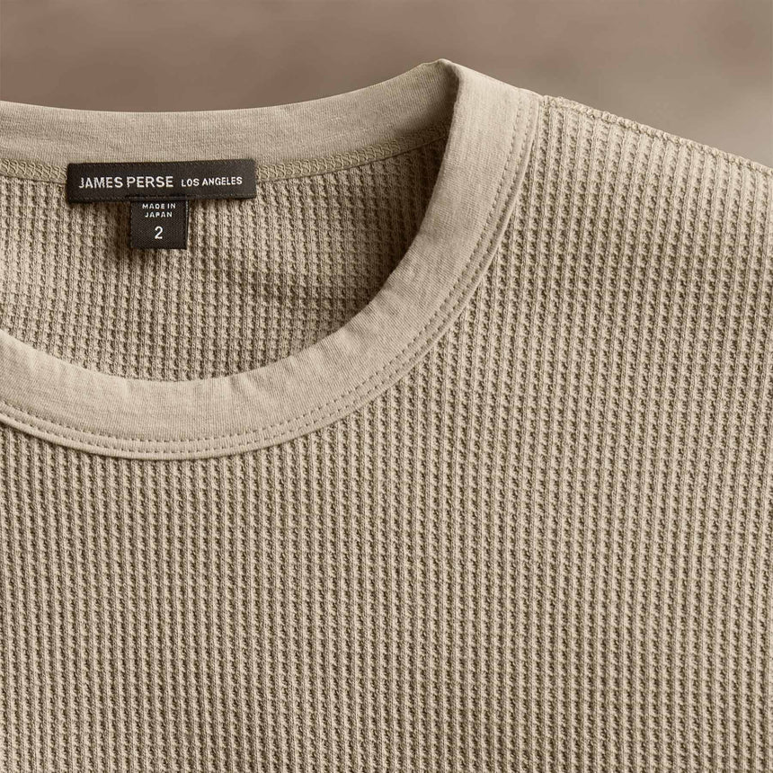 Mrcrzd Lts Mirco Thrml Long Sleeve Crew in Overcast | James Perse Los Angeles