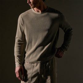 Mrcrzd Lts Mirco Thrml Long Sleeve Crew in Overcast | James Perse Los Angeles