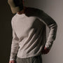 Cotton Linen Waffle Crew in Salt | James Perse Los Angeles