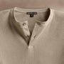 Cotton Lnn Thermal Long Sleeve Henley in Overcast | James Perse Los Angeles