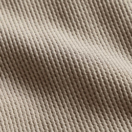 Cotton Lnn Thermal Long Sleeve Henley in Overcast | James Perse Los Angeles