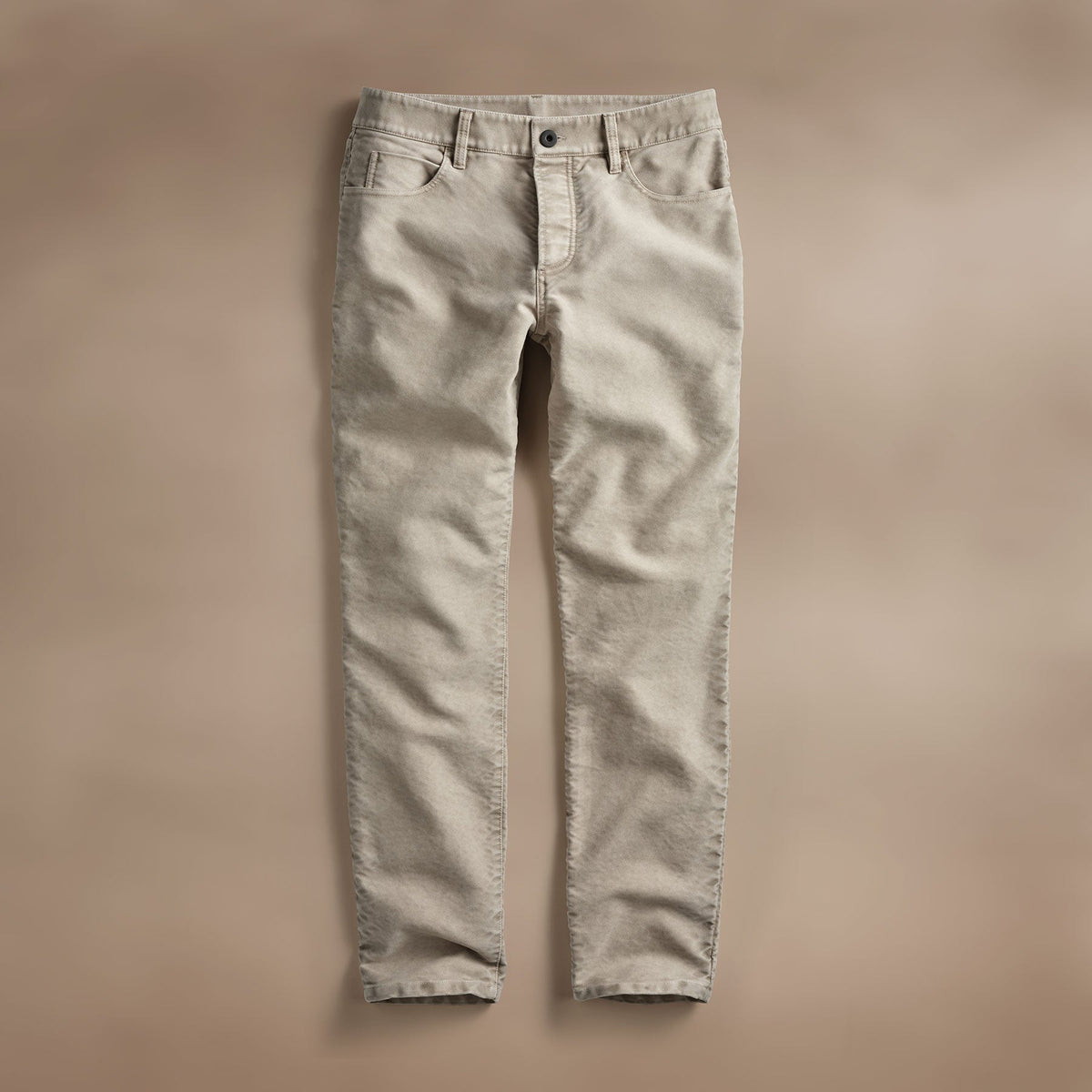 Woven Cotton Terry 5 Pocket  in Light Tan Pigment | James Perse Los Angeles