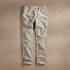 Woven Cotton Terry 5 Pocket  in Light Tan Pigment | James Perse Los Angeles