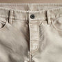 Woven Cotton Terry 5 Pocket  in Light Tan Pigment | James Perse Los Angeles
