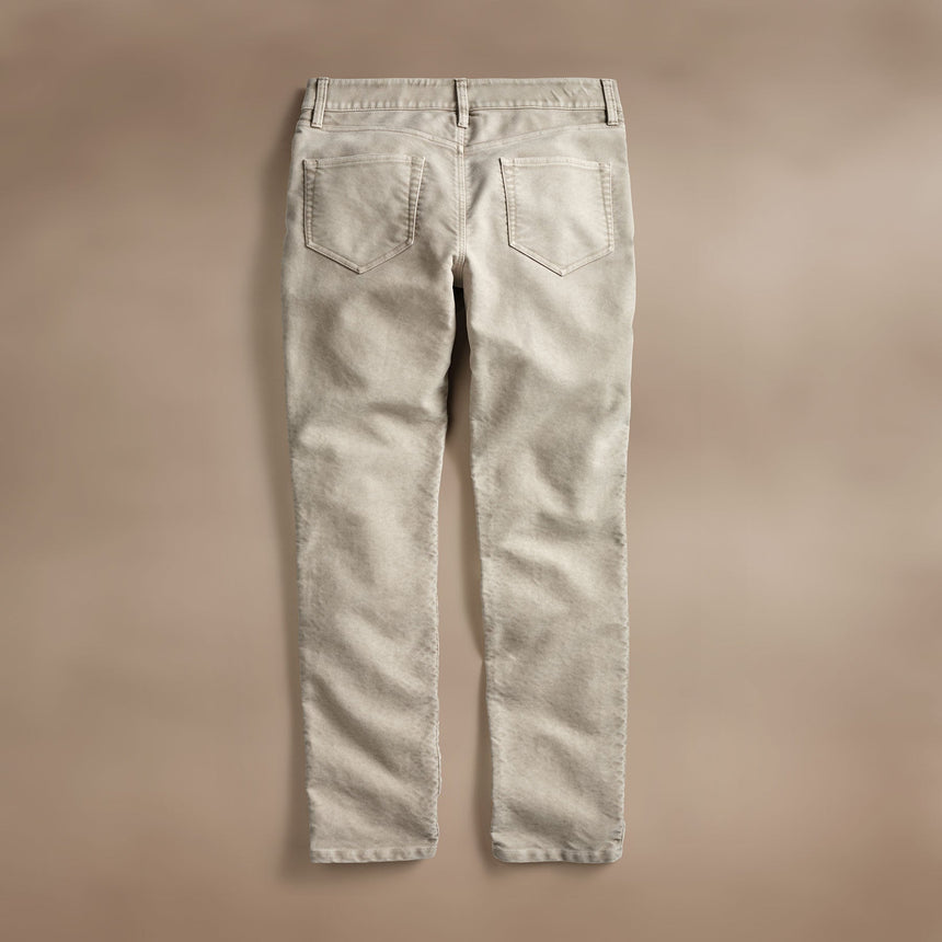 Woven Cotton Terry 5 Pocket  in Light Tan Pigment | James Perse Los Angeles