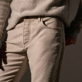 Woven Cotton Terry 5 Pocket in Light Tan Pigment | James Perse Los Angeles