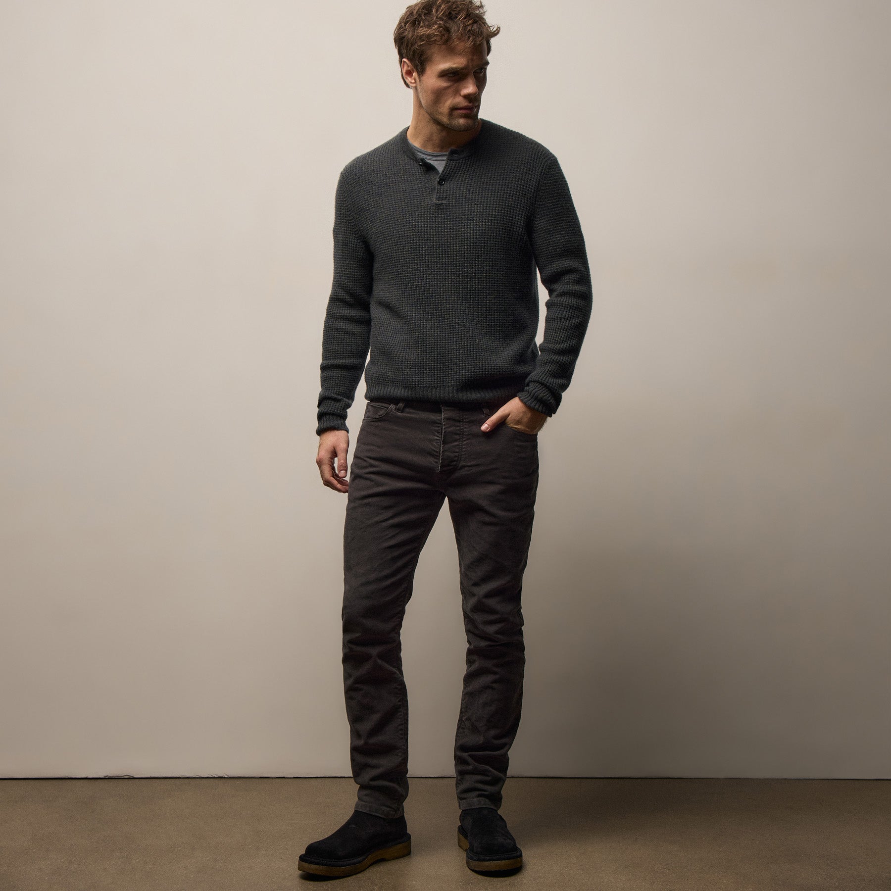 Cotton Moleskin 5 Pocket Pant - Magma Pigment | James Perse Los