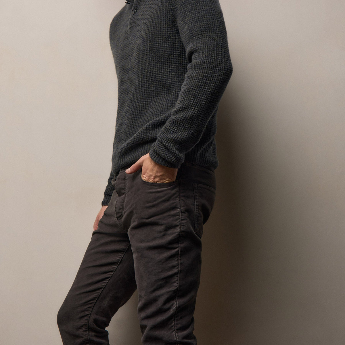 Cotton Moleskin 5 Pocket Pant in Magma Pigment | James Perse Los Angeles