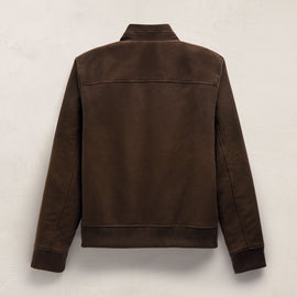 Cotton Moleskin Flight Jacket in Porcupine | James Perse Los Angeles FLAT