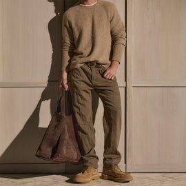 Cotton Metal Twill Pant - Army Green