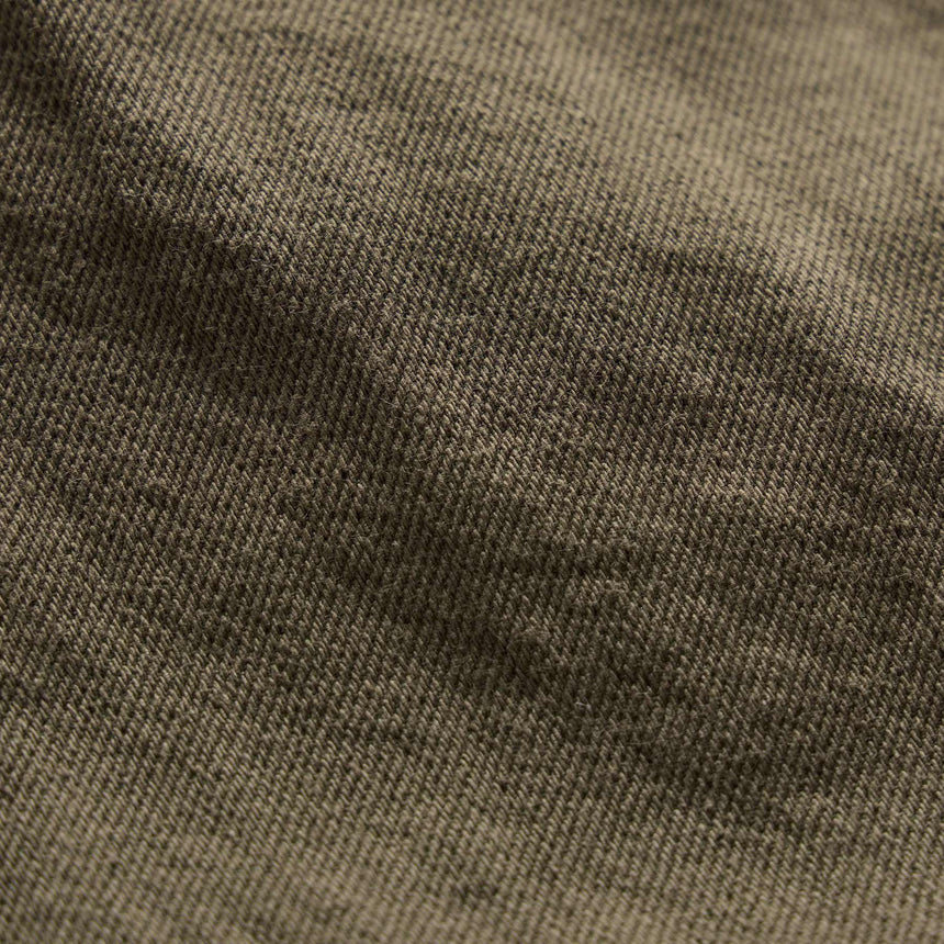 Cotton Metal Twill Pant - Army Green
