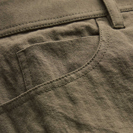 Cotton Metal Twill Pant - Army Green