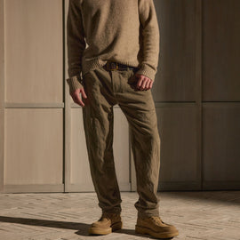 Cotton Metal Twill Pant - Army Green