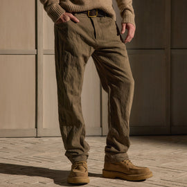 Cotton Metal Twill Pant - Army Green