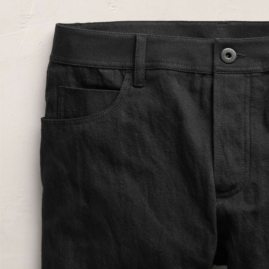 Cotton Metal Twill Pant - Black