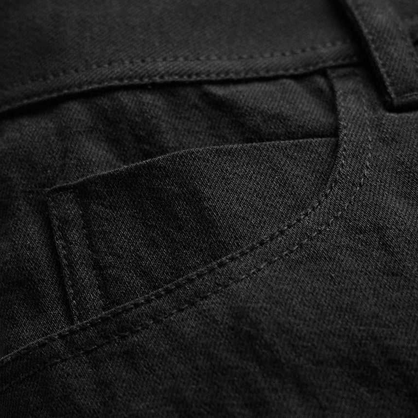 Cotton Metal Twill Pant - Black