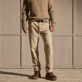Cotton Metal Twill Pant - Flax