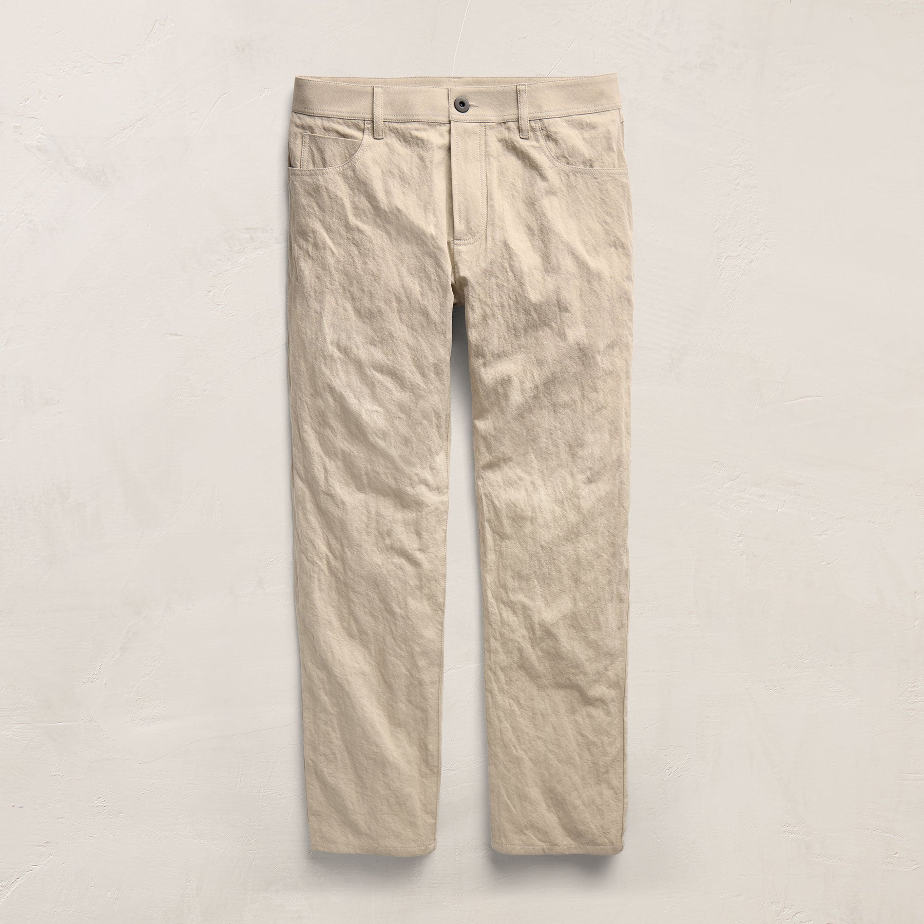 Cotton Metal Twill Pant - Flax