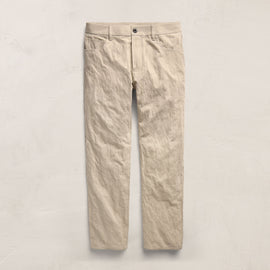 Cotton Metal Twill Pant - Flax