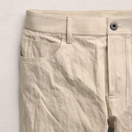 Cotton Metal Twill Pant - Flax
