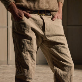 Cotton Metal Twill Pant - Flax
