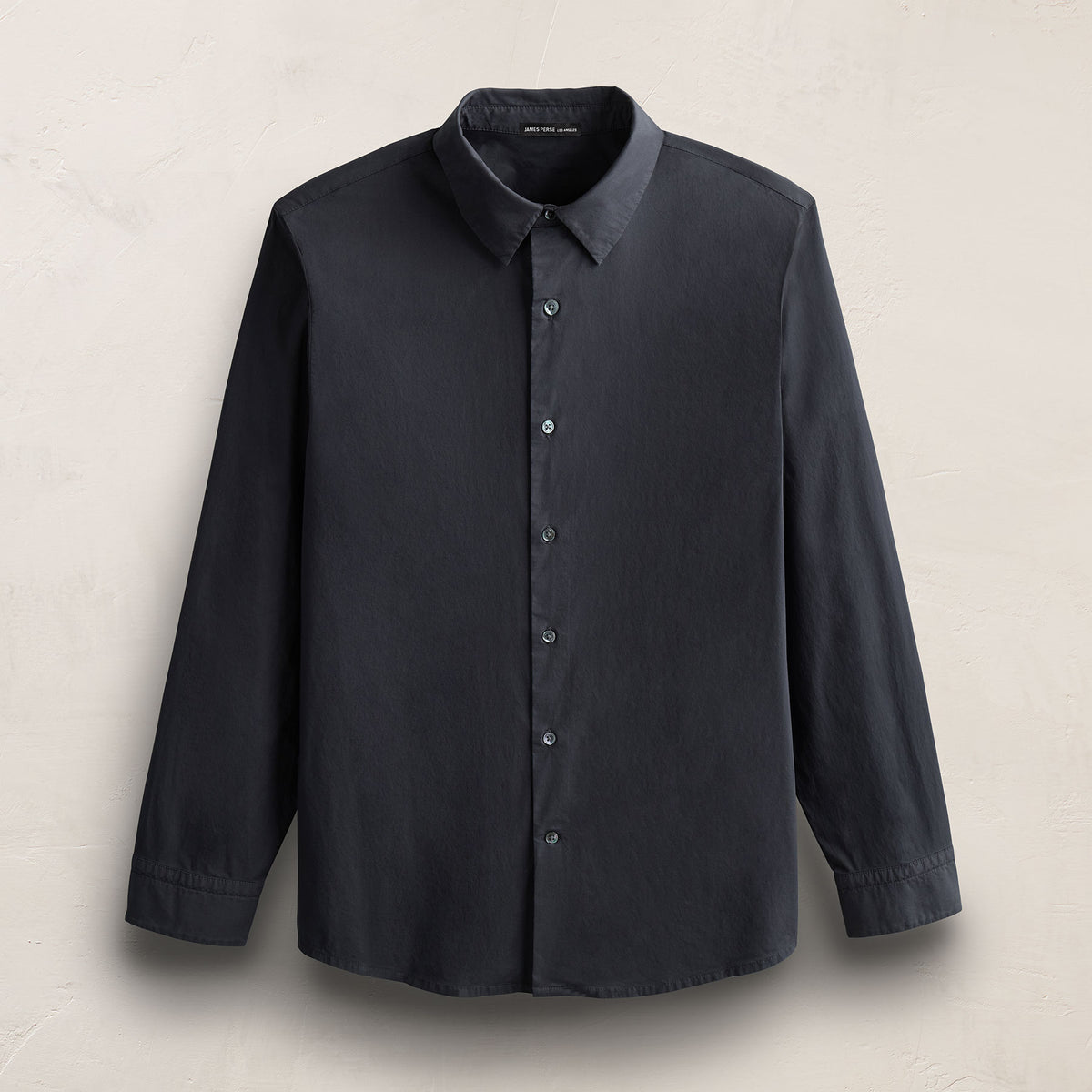 Slim Fit Stretch Poplin Shirt in Asphalt | James Perse Los Angeles