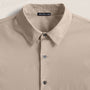 Slim Fit Stretch Poplin Shirt in Overcast | James Perse Los Angeles