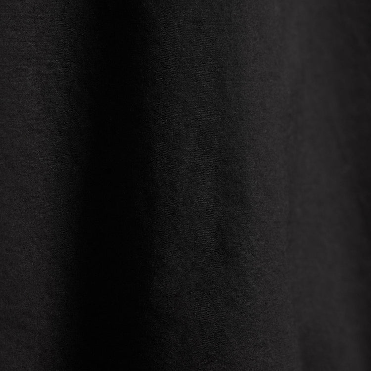 Oversized Stretch Poplin Short Sleeve Shirt in Black | James Perse Los Angeles