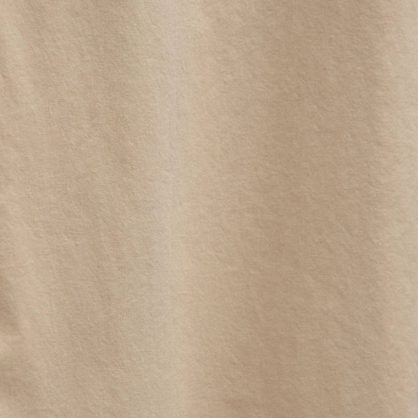 Oversized Stretch Poplin Short Sleeve Shirt in Light Khaki | James Perse Los Angeles