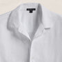 Oversized Stretch Poplin Short Sleeve Shirt in White | James Perse Los Angeles