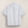 Oversized Stretch Poplin Short Sleeve Shirt in White | James Perse Los Angeles