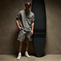 Cotton Linen Short Sleeve in Silver Grey Pigment | James Perse Los Angeles