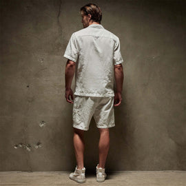 Cotton Linen Short Sleeve in White | James Perse Los Angeles