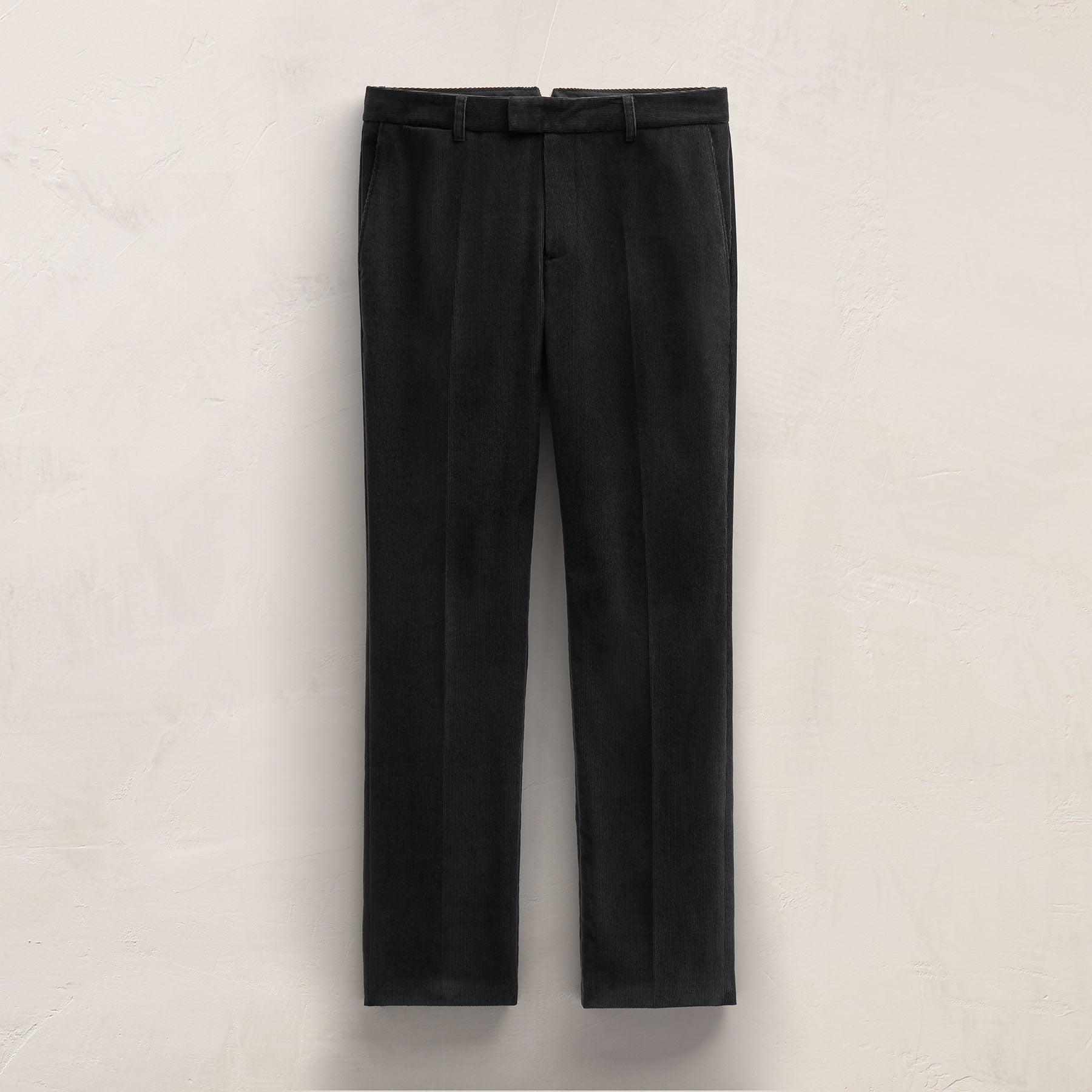 Cotton Cashmere Corduroy Suit Pant - Black | James Perse Los Angeles