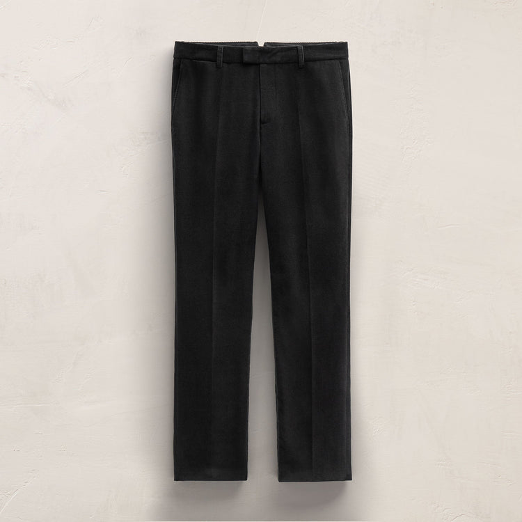 Cotton Cashmere Corduroy Suit Pant in Black | James Perse Los Angeles
