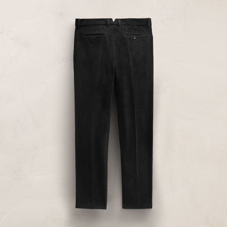 Cotton Cashmere Corduroy Suit Pant in Black | James Perse Los Angeles