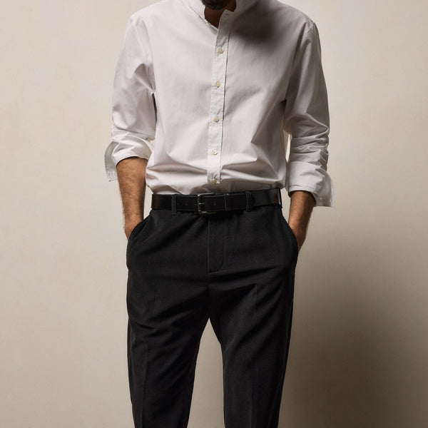 Cotton Cashmere Corduroy Suit Pant in Black | James Perse Los Angeles