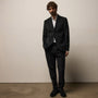 Cotton Cashmere Corduroy Suit Jacket in Black | James Perse Los Angeles