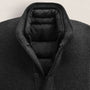 Double Faced Wool Jacket in Coal/Black | James Perse Los Angeles
