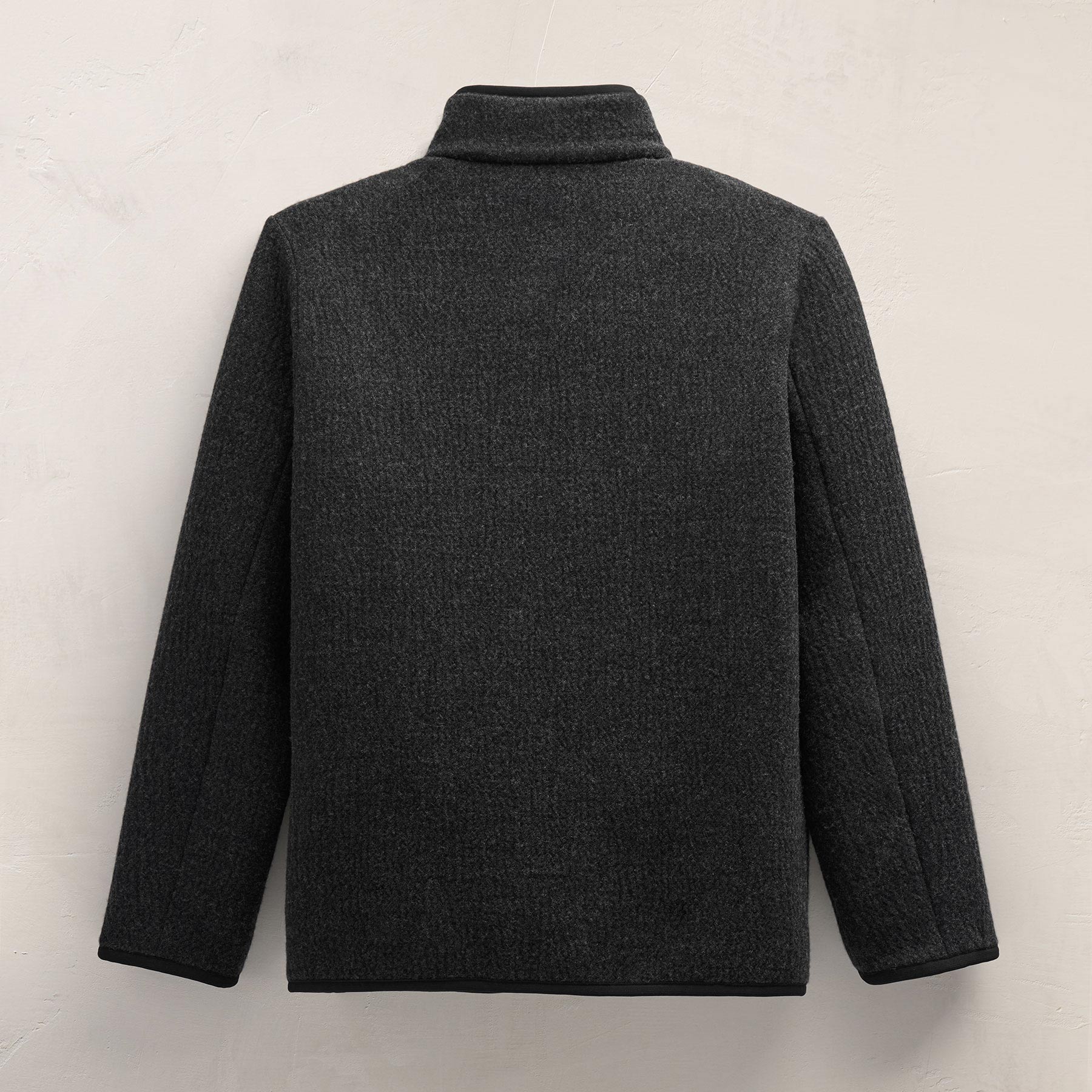 Double Faced Wool Jacket in Coal/Black | James Perse Los Angeles FLAT