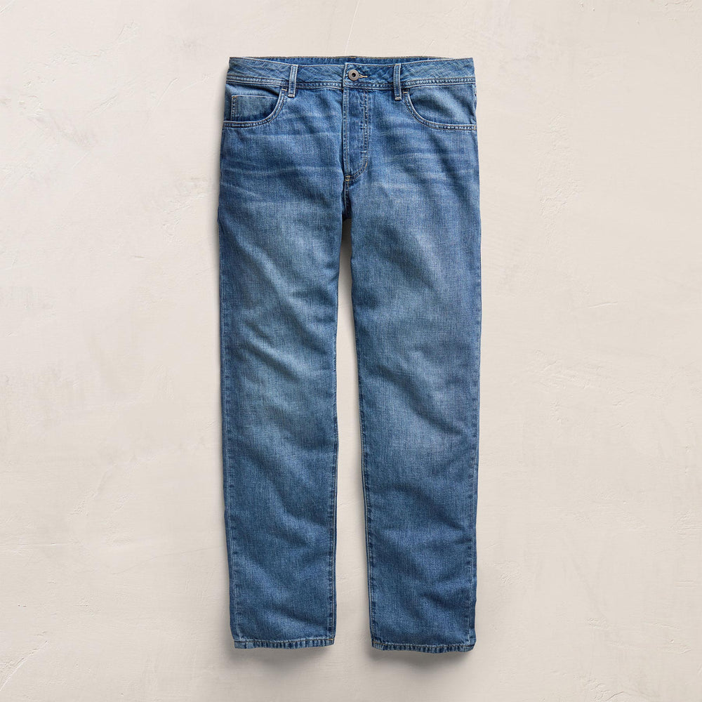 Classic Linen Denim Pant in Medium Wash | James Perse Los Angeles