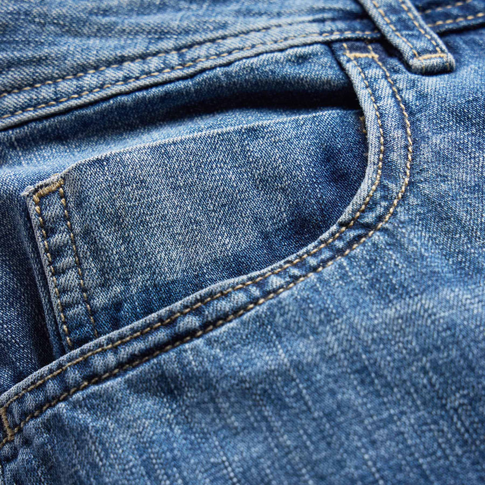 Classic Linen Denim Pant in Medium Wash | James Perse Los Angeles