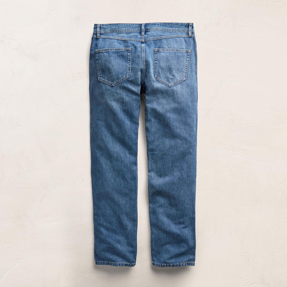 Classic Linen Denim Pant in Medium Wash | James Perse Los Angeles