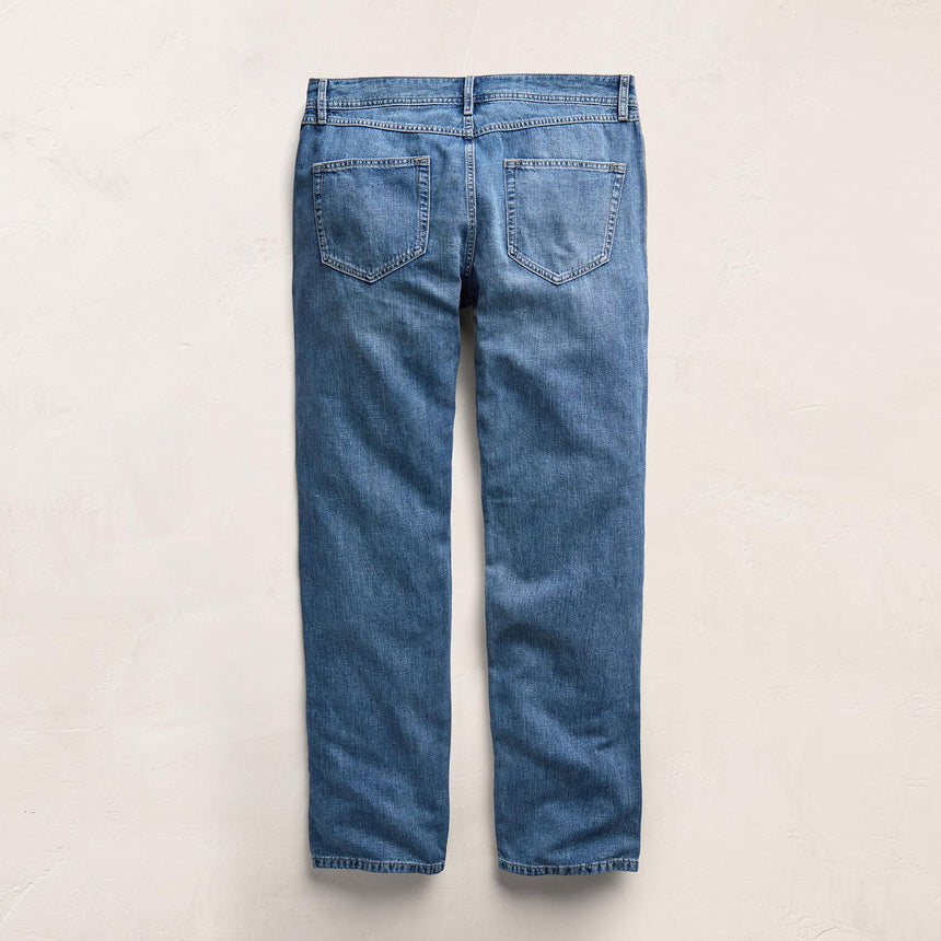 Classic Linen Denim Pant in Medium Wash | James Perse Los Angeles