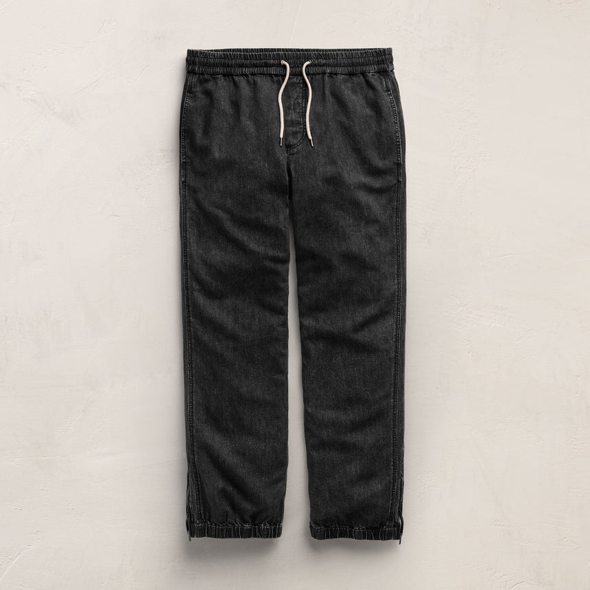 Men'S Denim Jogger in Black Wash | James Perse Los Angeles